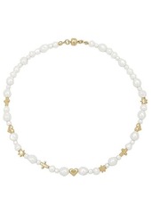 Luv AJ The Etoile Pearl Stud Necklace