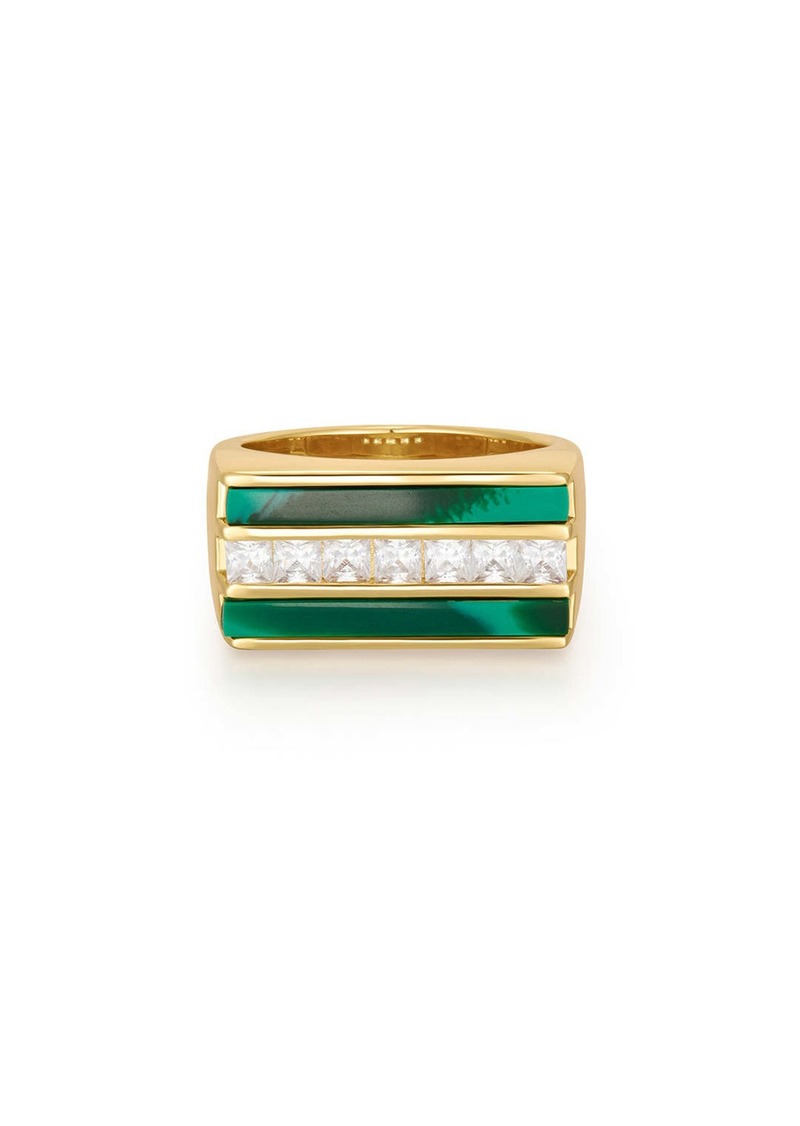 Luv Aj Panini Ring- Malachite