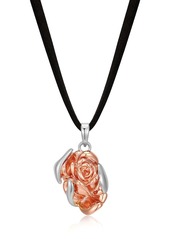 Luv Aj Rosa Pendant Necklace- Silver