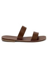 Álvaro Alex double-strap leather slides