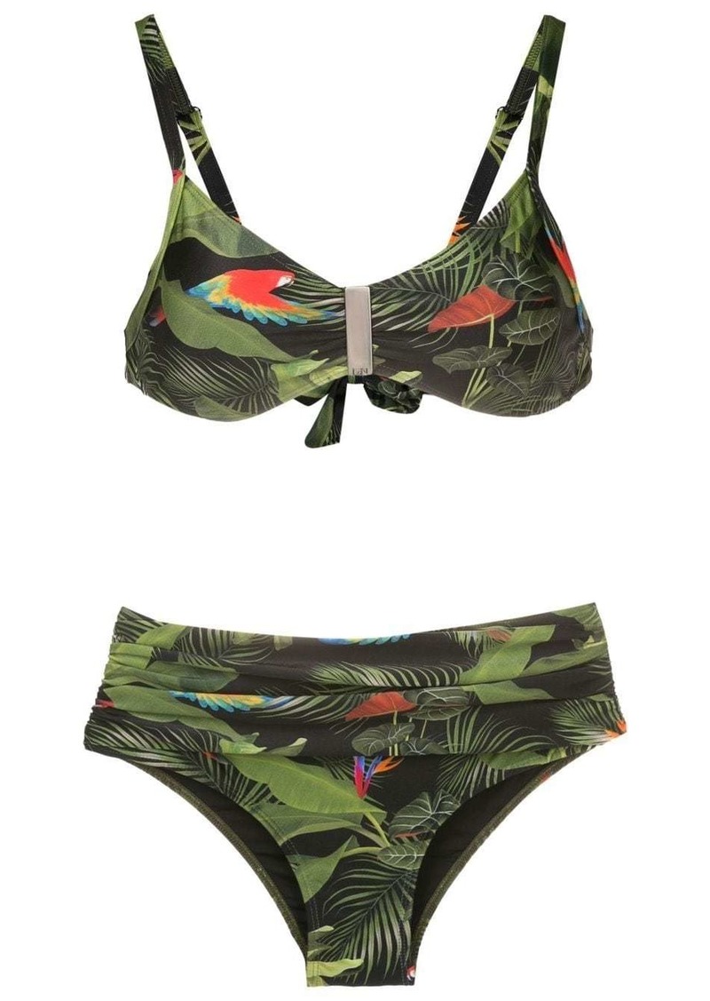 Lygia & Nanny Anne leaf-print bikini