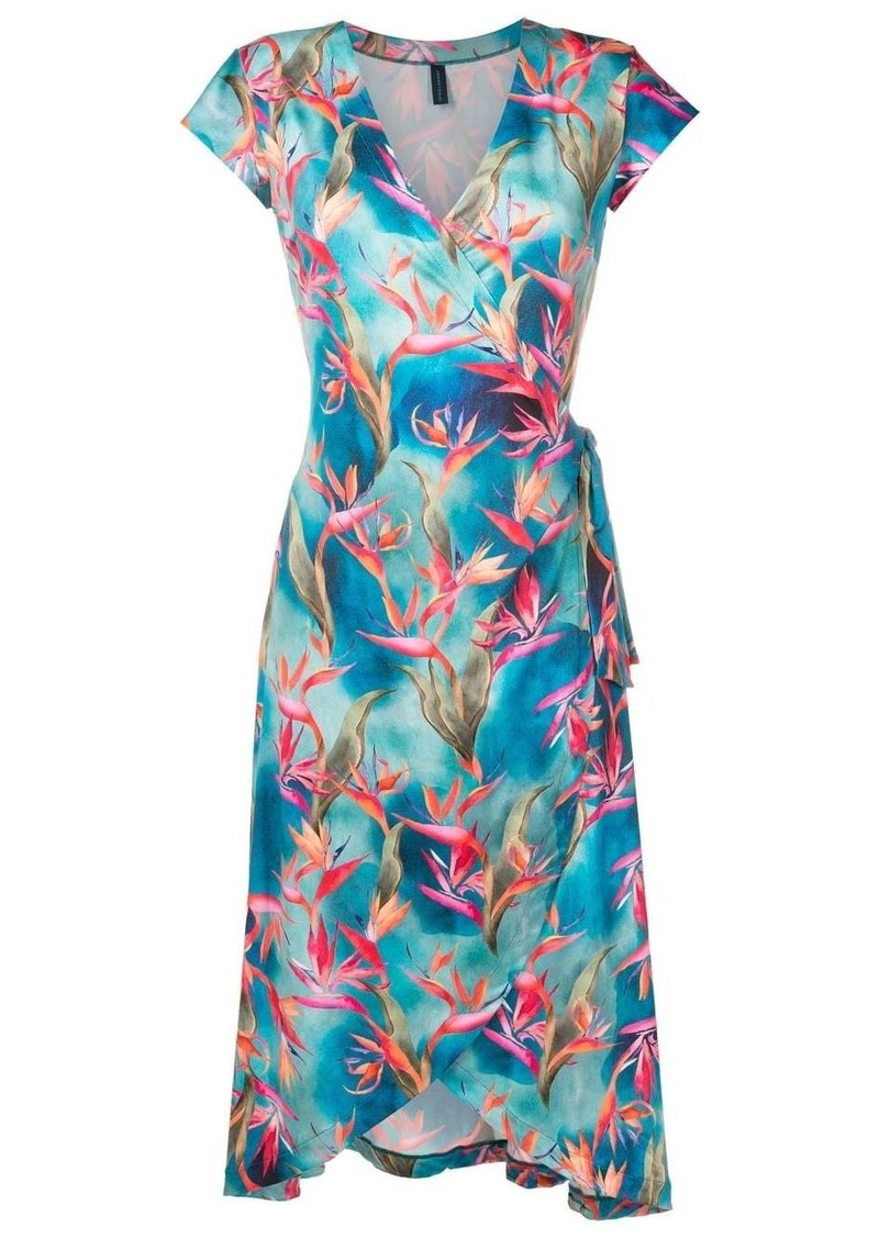 Lygia & Nanny Falcão-printed wrap dress