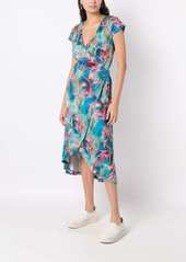 Lygia & Nanny Falcão-printed wrap dress