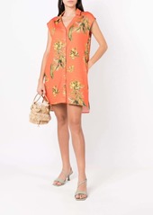 Lygia & Nanny floral-print notched-collar dress