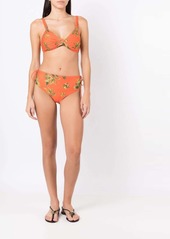 Lygia & Nanny floral-print tie-fastened bikini