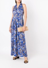 Lygia & Nanny graphic-print halterneck dress