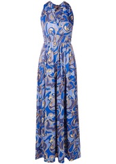 Lygia & Nanny graphic-print halterneck dress