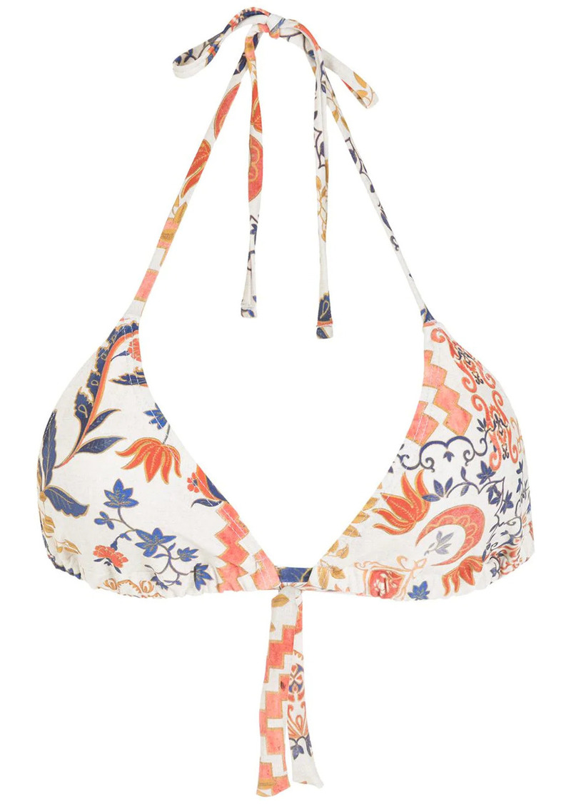 Lygia & Nanny Iasmim estampado bikini top