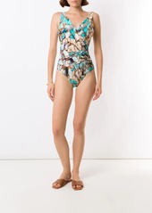 Lygia & Nanny Maisa marble-print swimsuit