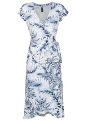 Lygia & Nanny palm-tree print wrap dress