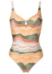 Lygia & Nanny Roberta abstract-print swimsuit