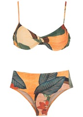 Lygia & Nanny Veronica leaf-print bikini