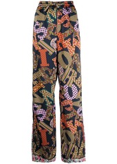 M Missoni abstract-print wide trousers