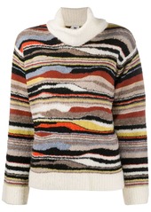M Missoni abstract rollneck jumper