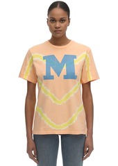 M Missoni Bleached Cotton Jersey T-shirt