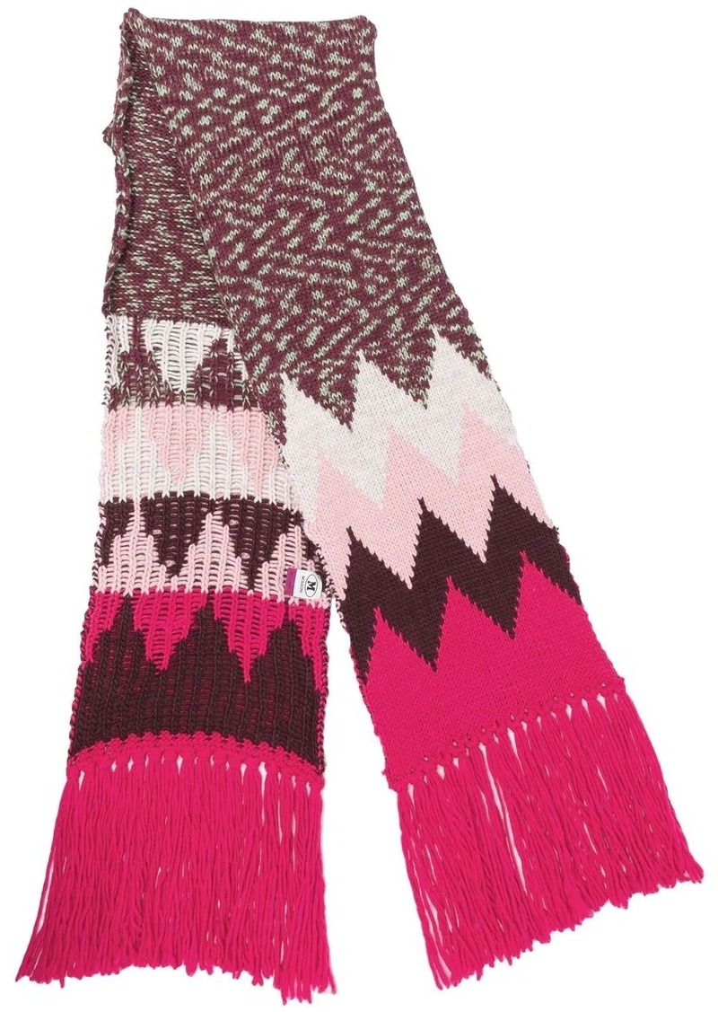 Missoni chevron-knit wool-blend scarf