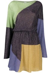 M Missoni fine-knit lamé dress