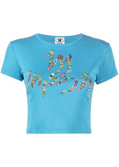 M Missoni floral logo-print cropped T-shirt