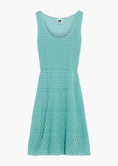 M Missoni - Crochet-knit cotton-blend mini dress - Green - IT 40