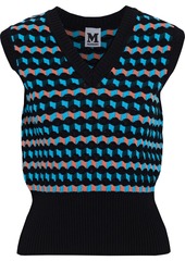Missoni - Crochet-knit cotton-blend vest - Blue - IT 40