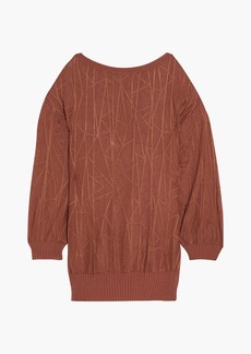 M Missoni - Oversized crochet-knit sweater - Brown - S