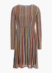 M Missoni - Striped crochet-knit mini dress - Multicolor - IT 38