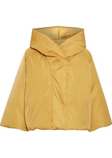 M Missoni Woman Cropped Shell Hooded Jacket Marigold