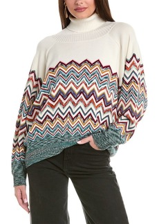 M Missoni Wool-Blend Turtleneck Sweater