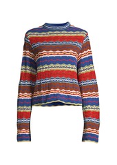 M Missoni Multi-Stripe Knit Pullover