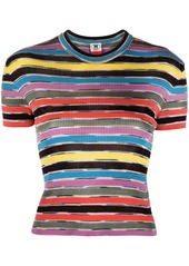 M Missoni striped rib-knit top