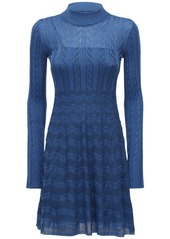 M Missoni Wool Blend Knit Mini Dress