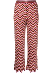 M Missoni zigzag cropped trousers
