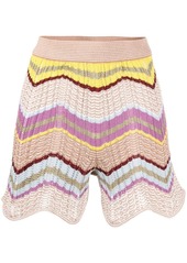 M Missoni zigzag-knit shorts