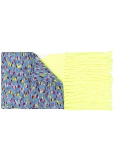 Missoni zigzag knitted scarf