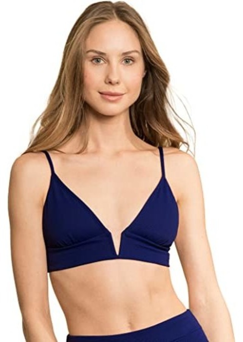 Maaji Indigo Pique Parade Long Line Triangle Top