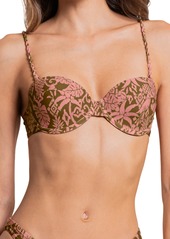 Maaji Batik Jungle Cocoa Bikini Top in Pink at Nordstrom Rack