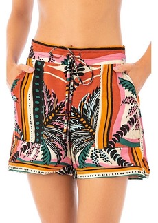 Maaji Eclectic Palms Frankie Cover-Up Shorts