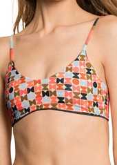 Maaji Lanai Stripe Reversible Bikini Top in Blue Multi at Nordstrom Rack