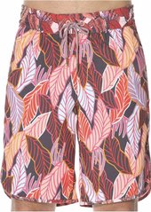 Maaji Men's Standard Printed Elastic Waist Long Length Swimsuit Trunks 9" Inseam