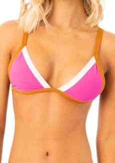 Maaji Rewind Radiant Pink Reversible Triangle Bikini Top at Nordstrom