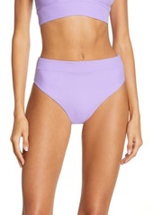 Maaji Suzy Q Periwinkle Reversible High Waist Bikini Bottoms in Purple at Nordstrom