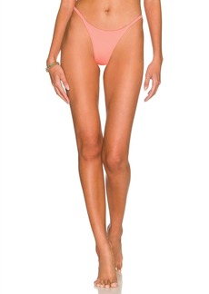 Maaji Micro Mini Reversible Bikini Bottom In Coral Peony