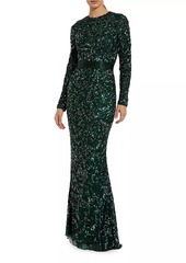 Mac Duggal Beaded Empire Waist Gown