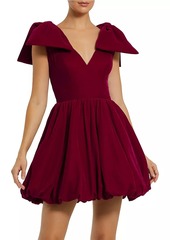 Mac Duggal Bow Shoulder Cocktail Minidress