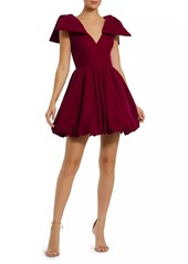 Mac Duggal Bow Shoulder Cocktail Minidress