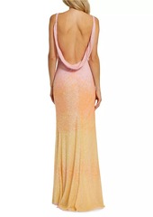 Mac Duggal Cami Sequin Trumpet Gown