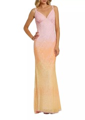 Mac Duggal Cami Sequin Trumpet Gown