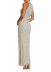 Mac Duggal Embellished Keyhole Column Gown