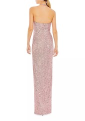 Mac Duggal Ieena Sequined Knotted Gown