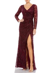 Mac Duggal Embellished Lace Gown